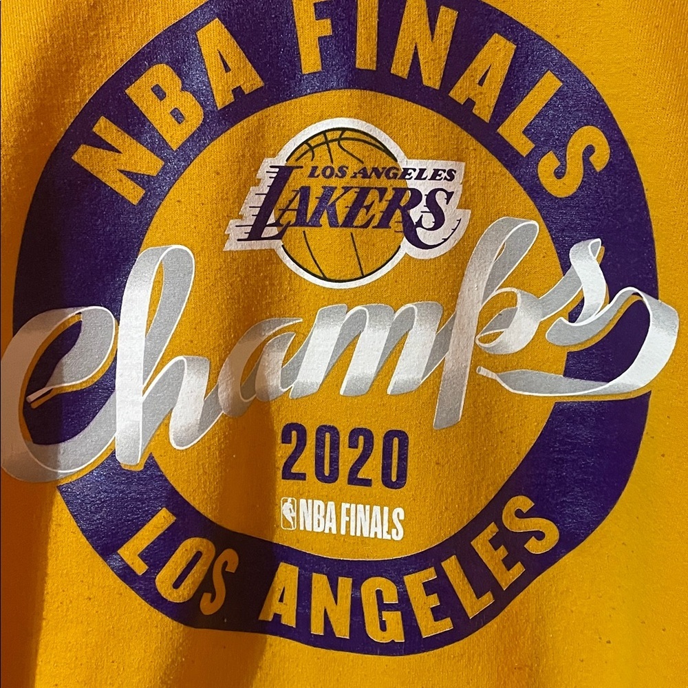 Fanatics Yellow NBA Finals Champs 2020 Tee - Picture 2 of 4